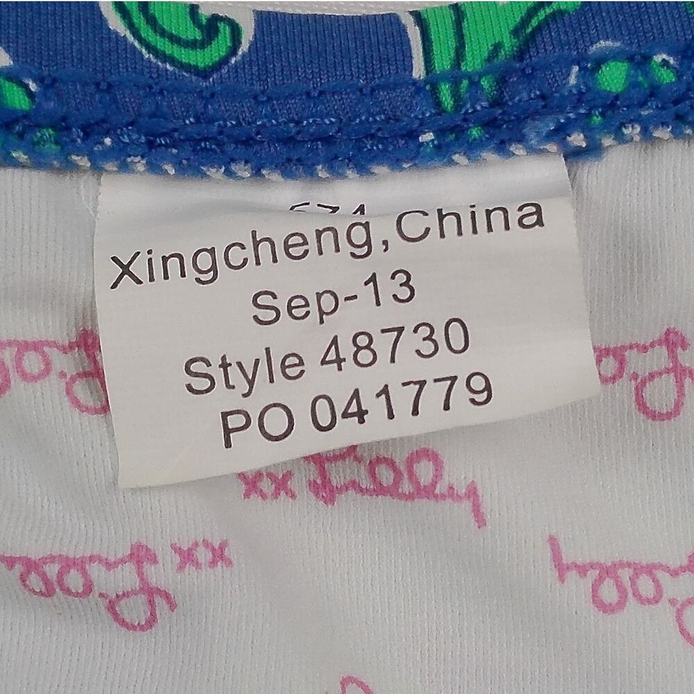 Lilly Pulitzer Green Blue Loopy Elephants Bikini Bottom MEDIUM - Picture 5 of 6